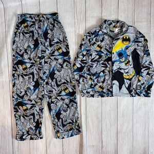 DC Comics youth boys 10/12 bath man Longsleeve & pants pajama set